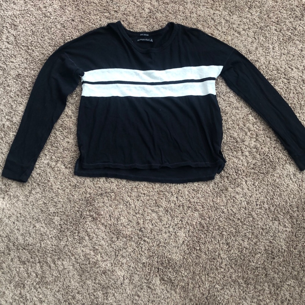 Abercrombie and Fitch Navy Long Sleeve T-shirt